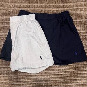 Ralph Lauren Men's Boxer Shorts Pair - White & Navy